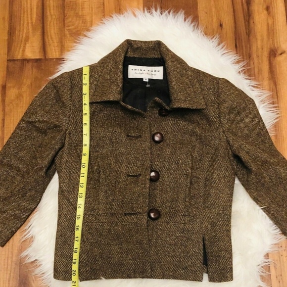 Trina Turk Women’s Jacket wool  Blazer Coat Size 8 - Picture 7 of 8